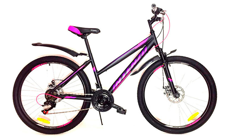 Велосипед Intenzo DELTA-DISK 26" (2021) 2021 Черно-фиолетовый